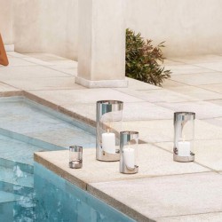 Georg Jensen CHROME CONTOURS bloklysstage - Mellem