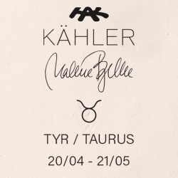 Kähler Astro stjernetegn tyr figur hvid