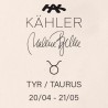 Kähler Astro stjernetegn tyr figur hvid