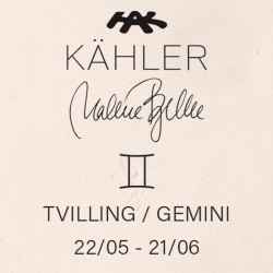 Kähler Astro stjernetegn tvilling figur hvid