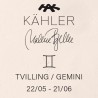 Kähler Astro stjernetegn tvilling figur hvid