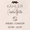 Kähler Astro stjernetegn krebs figur hvid