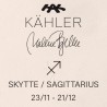 Kähler Astro stjernetegn skytten figur hvid