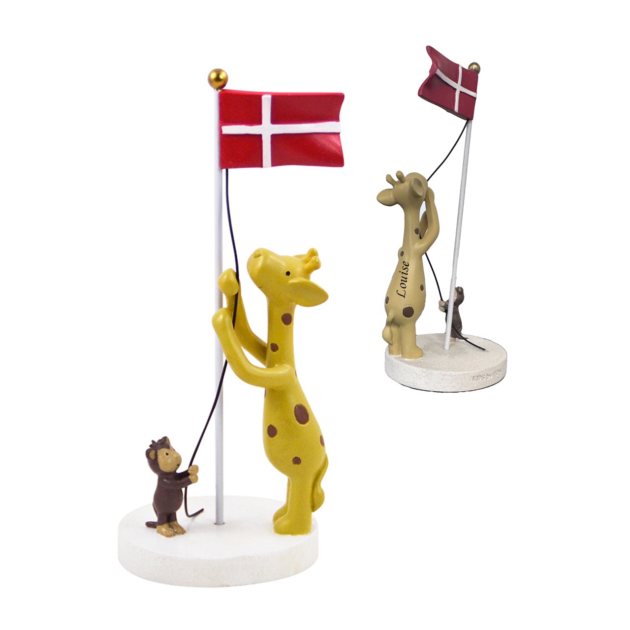 Kids by friis - Bordflag, giraf og abe