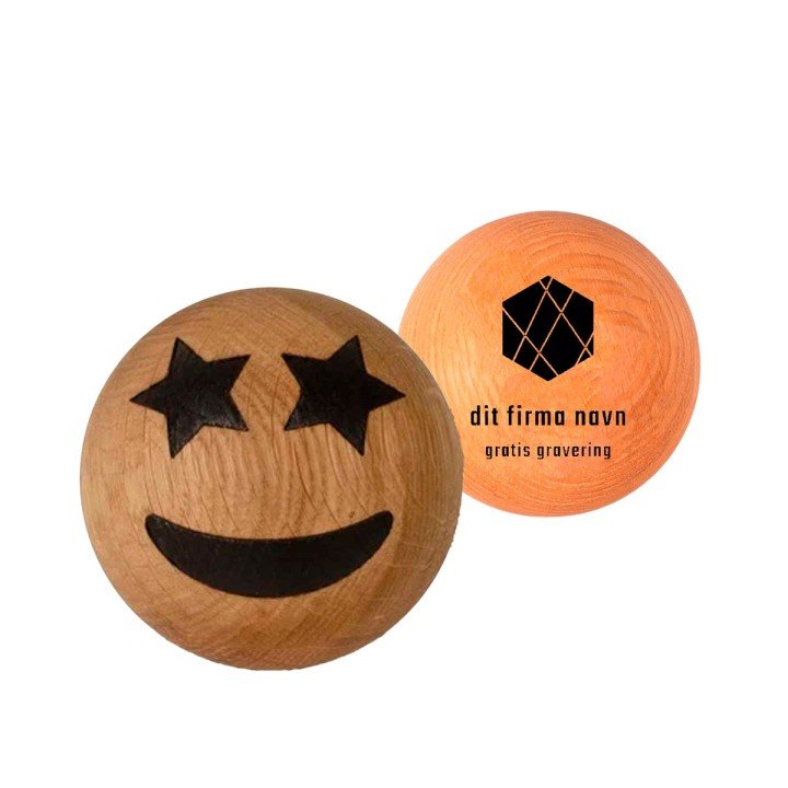 Star eyes Emotions kugle med firma logo