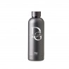 RAW TO GO termoflaske metallic dark grey firmagaver med logo