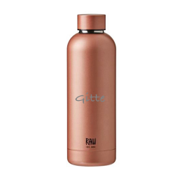RAW TO GO termoflaske rosegold firmagaver med logo