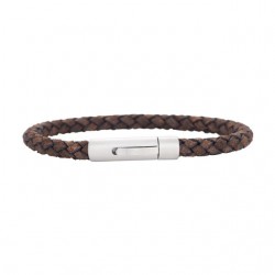 SON OF NOA armbånd mørkebrun kalveskind 19cm