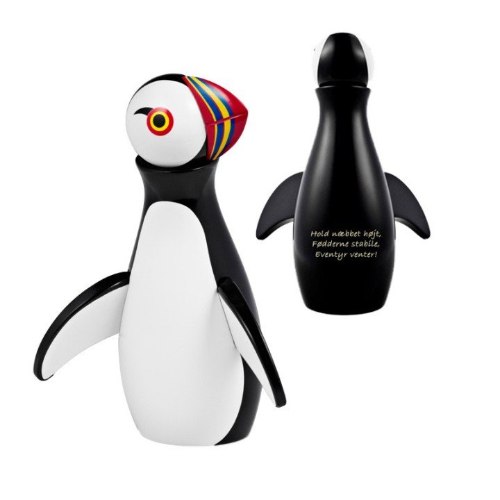 Kay Bojesen Puffin i malet bøgetræ, 13,5 cm.