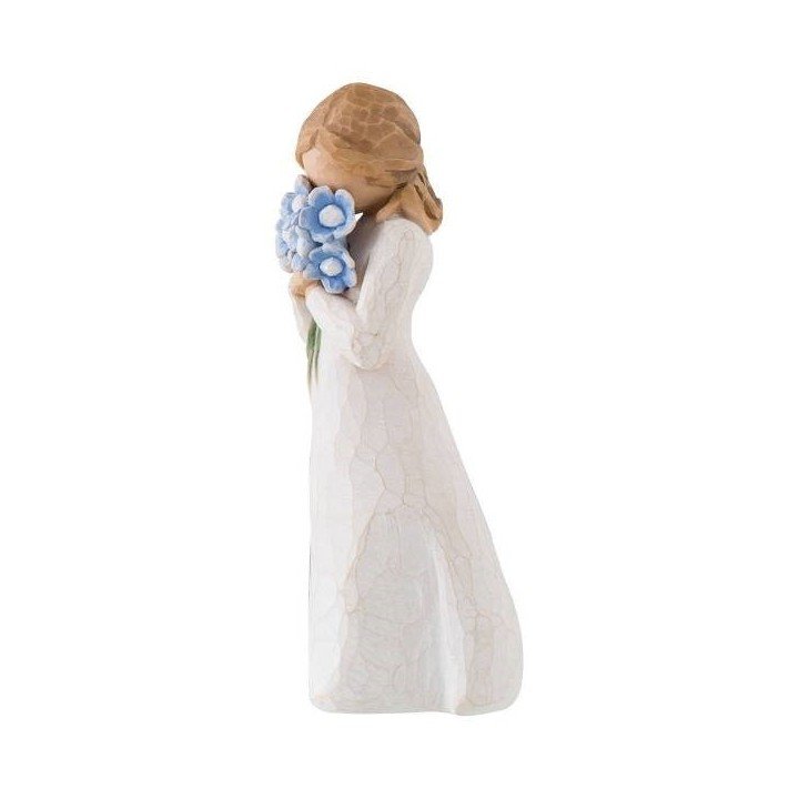 Willow Tree-figur med gravering – Evig buket