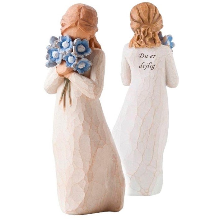 Willow Tree-figur med gravering – Evig buket