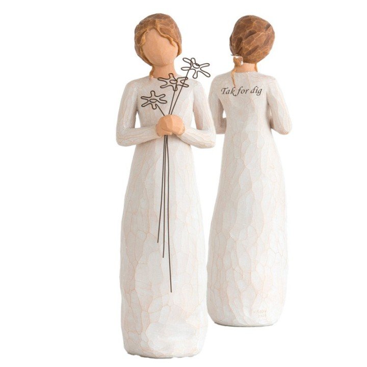 Willow Tree-figur med gravering – Evig buket