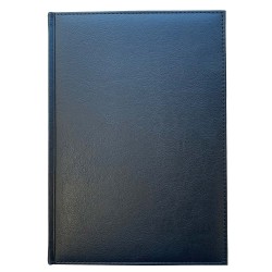 Gæstebog sort til Konfirmation med linjer 14,5 x 21 cm