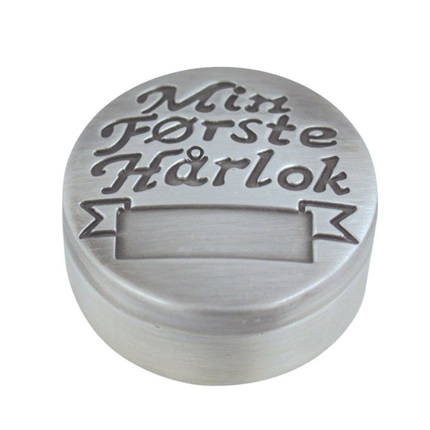 Nordahl Andersen Første hårlok æske fortinnet