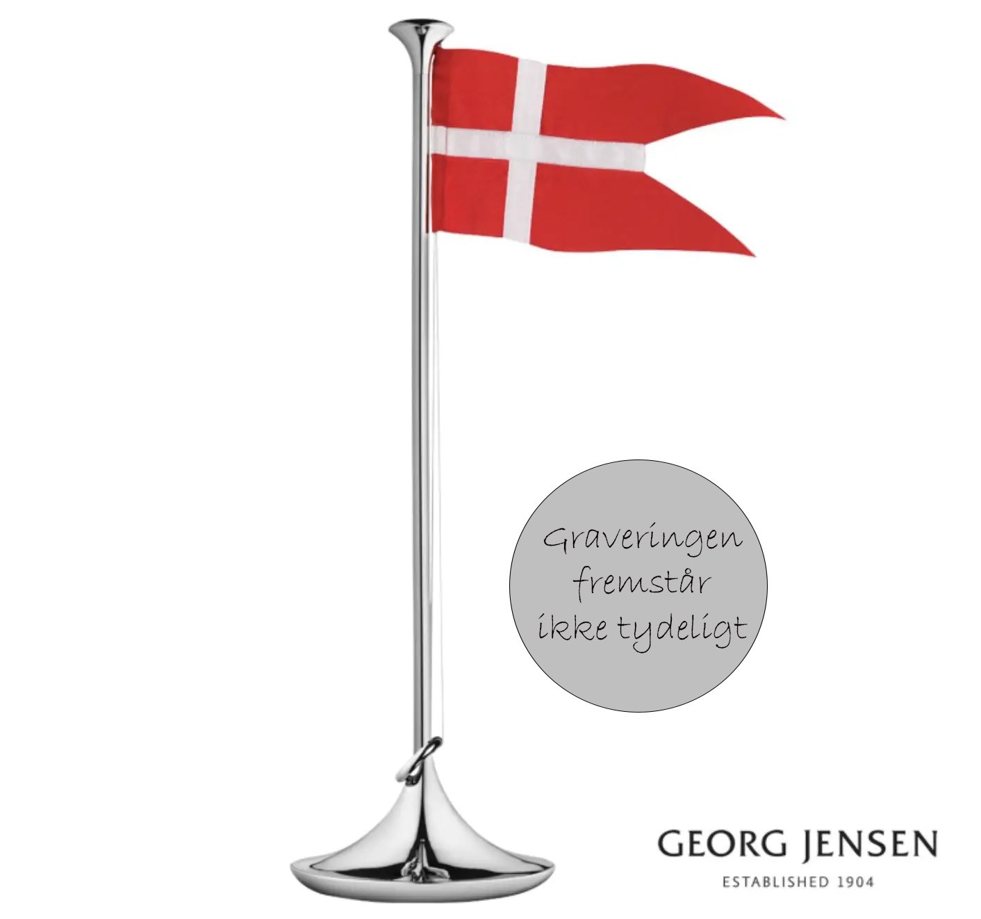 Georg Jensen Dåbsflag i stål navngivnings flag
