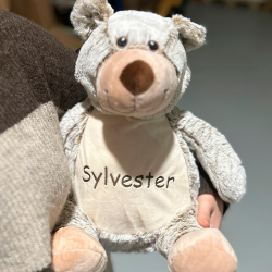 Navnebamse - Benjamin Bjørn - Lys brun - 40 cm