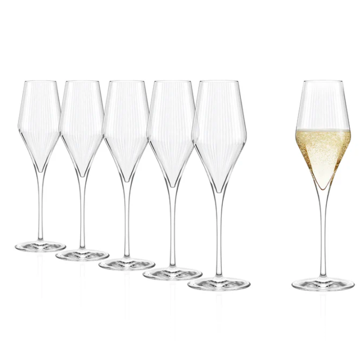 Symphony hvidvinsglad 6-Pack med Personlig Gravering
