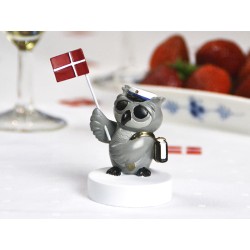 Kids by Friis Ugle med taske og blå studenterhue