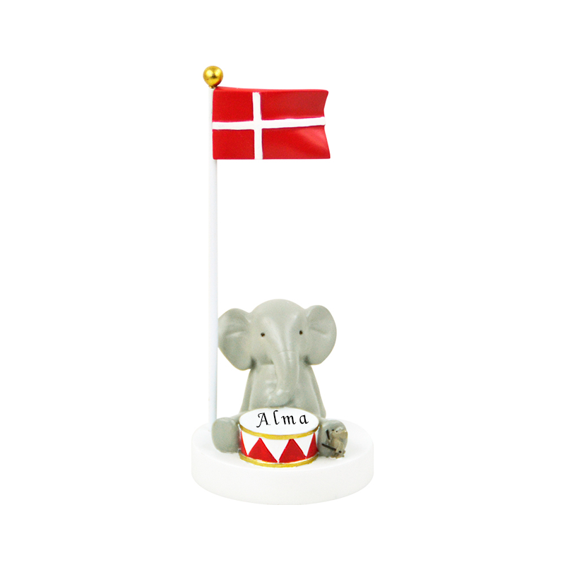 Kids by Friis Bordflag, elefant m. tromme
