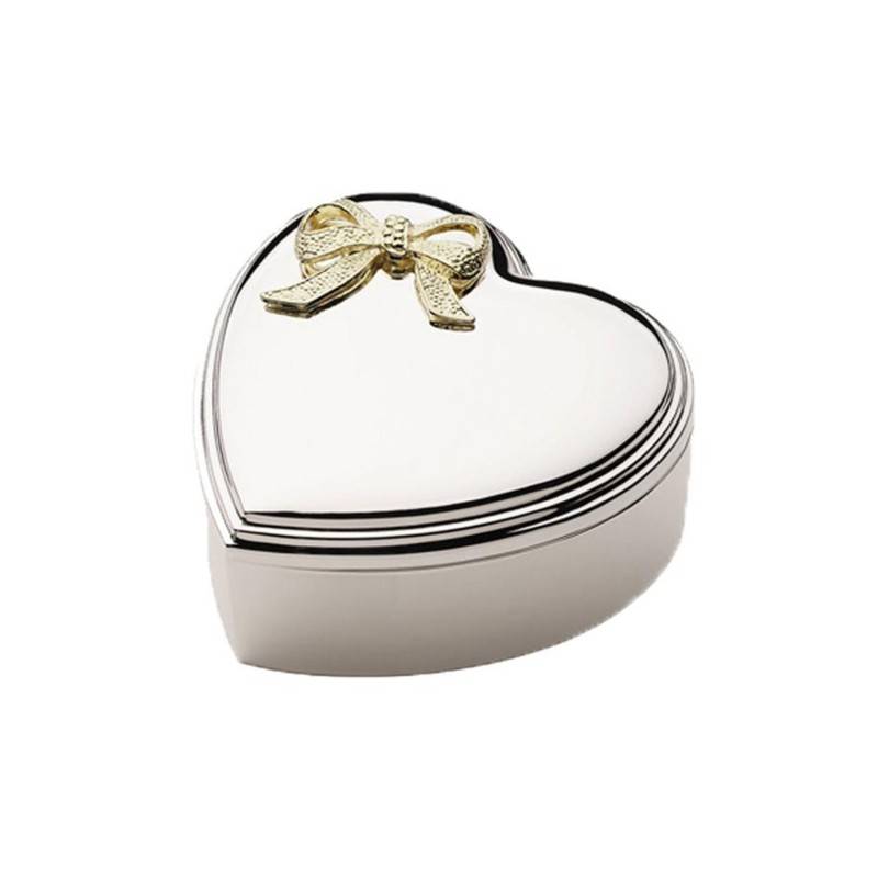 Nordahl Andersen smykkeskrin 8 x 8 cm krom "ROSA" Færdig graveret