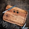 Skærebræt med gravering til verdens bedste mor - 45 x 33 x 2 cm - RAW Teak