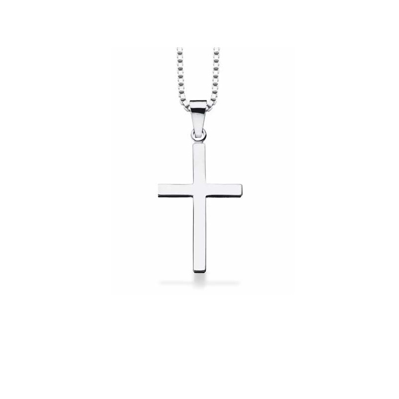 Scrouples Kors vedhæng Sølv 30 x 20 mm inkl. kæde