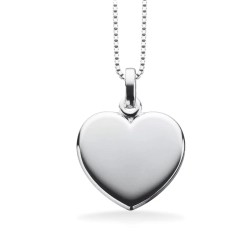 scrouples Hjerte sølv vedhæng inkl. kæde 16 x 17 mm