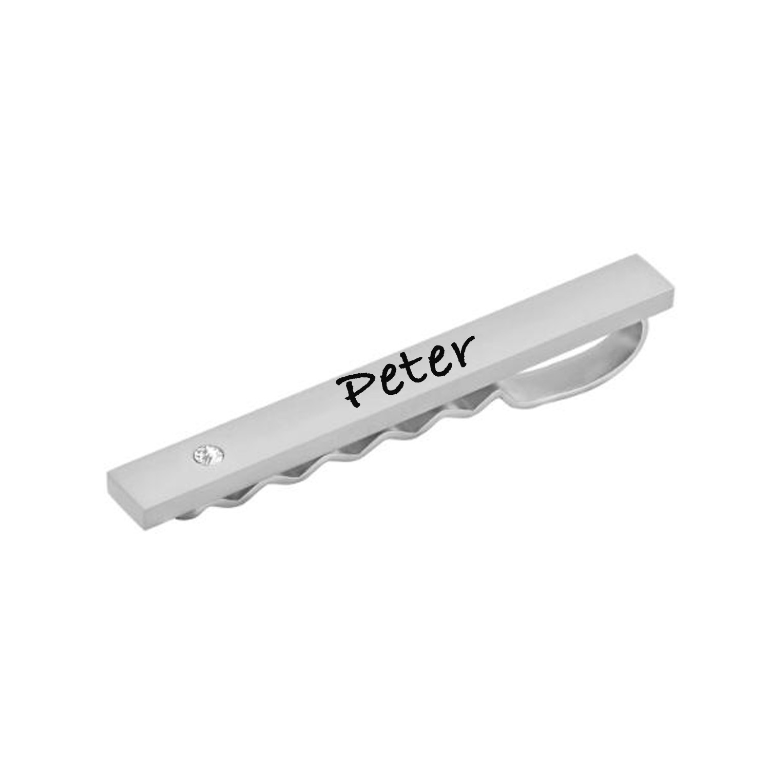 Nordahl Andersen slipsenål stål med zirkon 55 mm