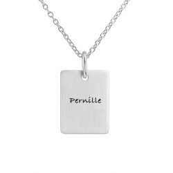 Dahls Dogtag sølv med inkl. kæde