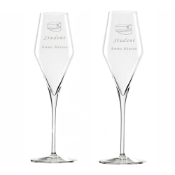 Champagneglas med gravering...