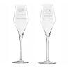 Champagneglas med gravering (sæt á 2) - Studentergave - Stölzle Lausitz