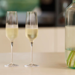 Champagneglas med studenterhue (sæt á 2) - Stölzle Lausitz