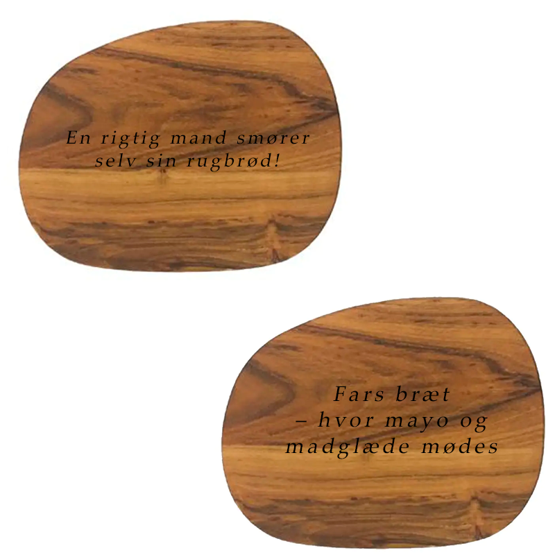Aida RAW Smørebræt i teaktræ 2 stk - fars dags gave