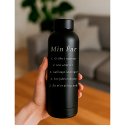 RAW TO GO sort termoflaske - Min far