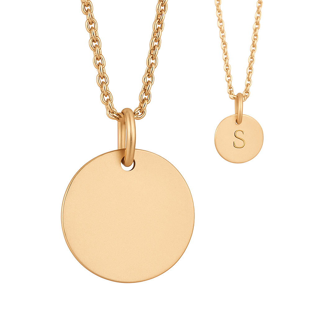 Scrouples Lovetag forgyldt stor vedhæng inkl. kæde