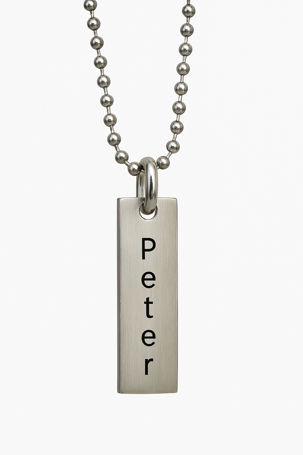 Dahl Stål aflangt vedhæng inkl. kæde