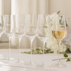 Bryllup Cocoon Champagne Glass sæt af 6