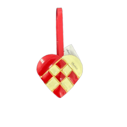 Julehjerte i metal 13 cm -...