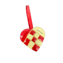 Julehjerte i metal 13 cm -...