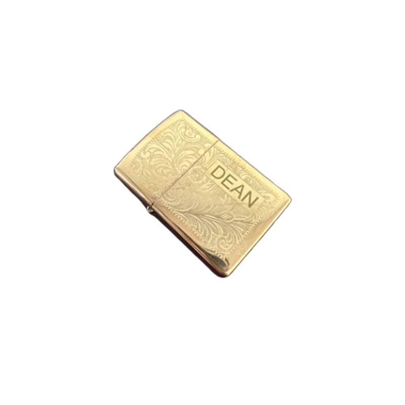 Zippo Lighter Venetian Brass - fast gravering ( DEAN )