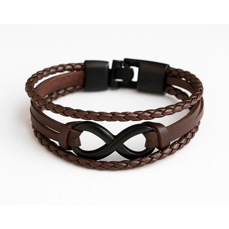 Evig bånd brun armbånd