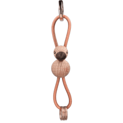 Kay Bojesen Nøglering Fugl 6 cm, Eg/Guld