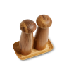 RAW Teak - salt og peber kværnesæt med bakke
