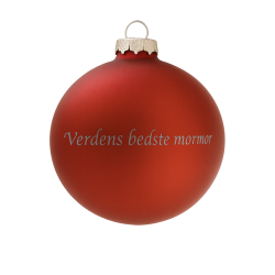 Julekugle - Verdens bedste mormor