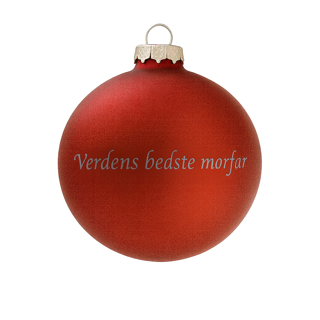 Julekugle - Verdens bedste morfar