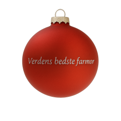 Julekugle - Verdens bedste...