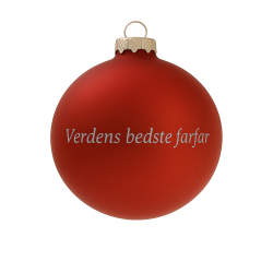 Julekugle - Verdens bedste...