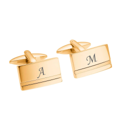 Nordahl Andersen Rustfri stål manchetknapper IP Gold