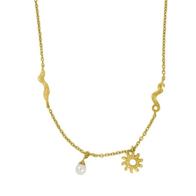 Nordahl Andersen Sølvforgyldt halskæde SPACE52