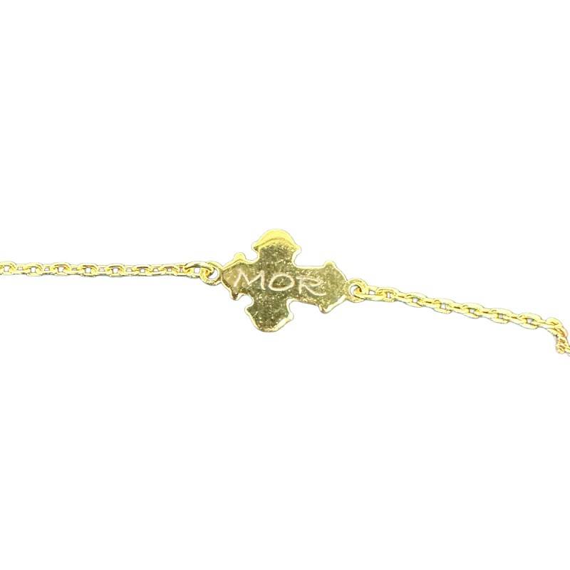 Dagmarkors armbånd forgyldt FÆRDIGRAVERDE ( Mor )
